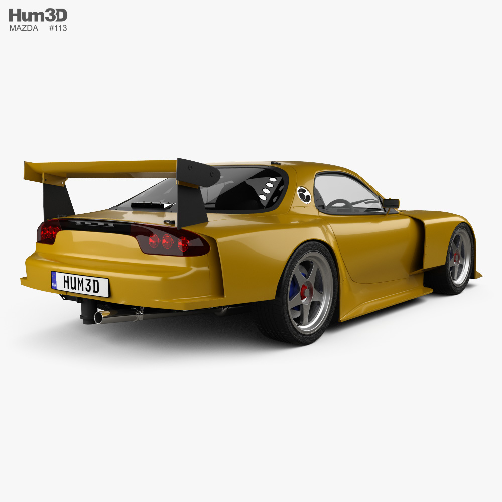 Mazda RX-7 GT300 2008 3D model - Vehicles on Hum3D