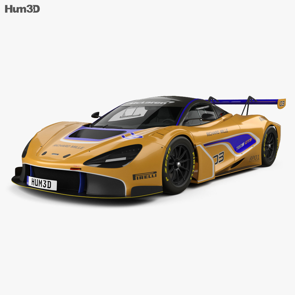 McLaren 720S GT3 2021 3d model