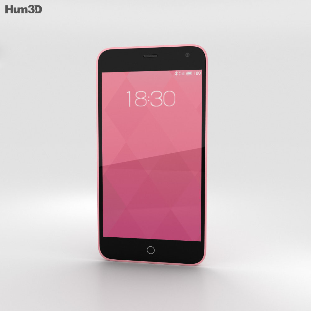 Meizu M1 Pink Modelo 3d