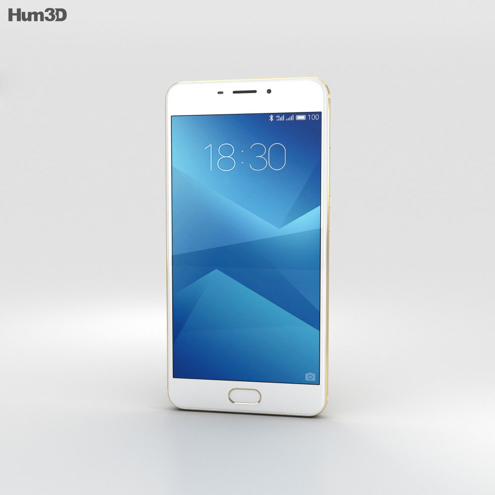 Meizu M5 Note Gold 3d model