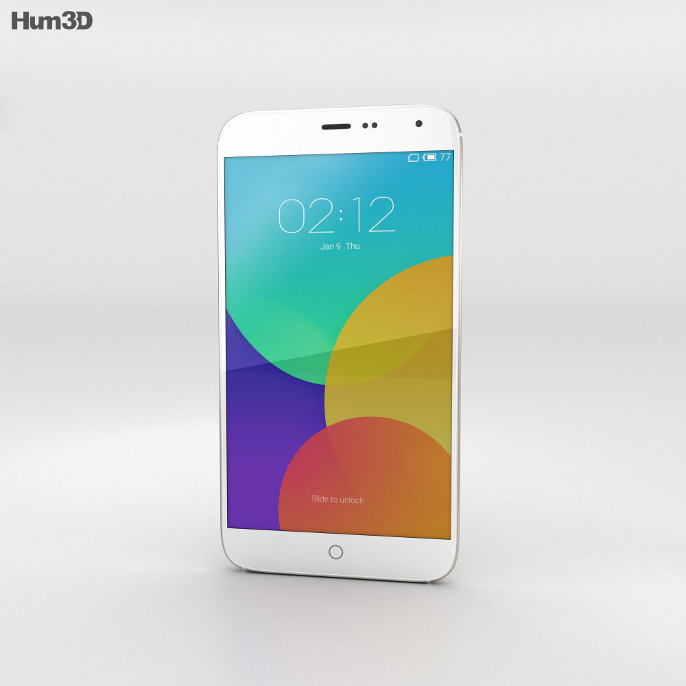 Meizu MX4 Gold 3Dモデル