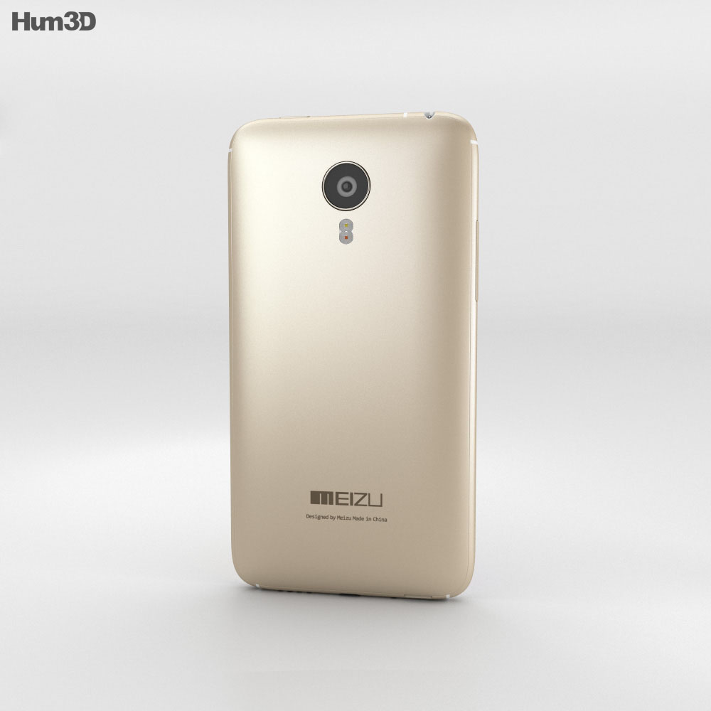 Meizu MX4 Gold 3d model