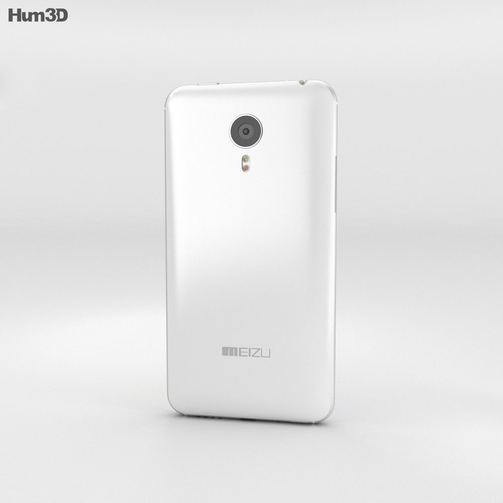 Meizu MX4 Pro 白色的 3D模型