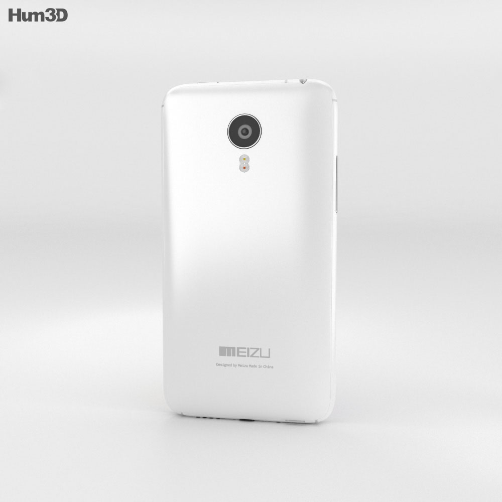 Meizu MX4 白色的 3D模型