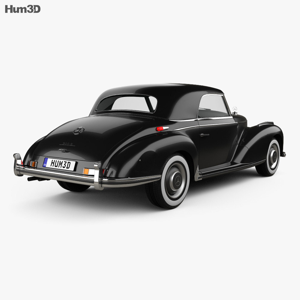 Mercedes-Benz 300 (W188) S coupe 1951 3d model back view