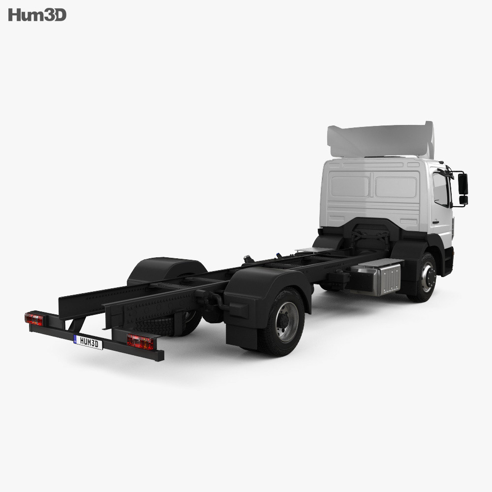 Mercedes-Benz Atego (1530) M-Cab Chassis Truck 2013 3d model back view