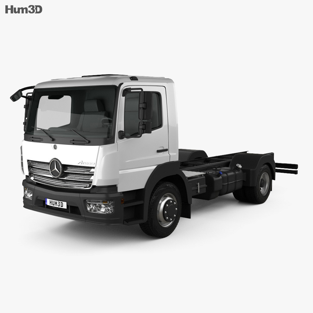 Mercedes-Benz Atego S-Cab Chassis Truck 2016 3d model