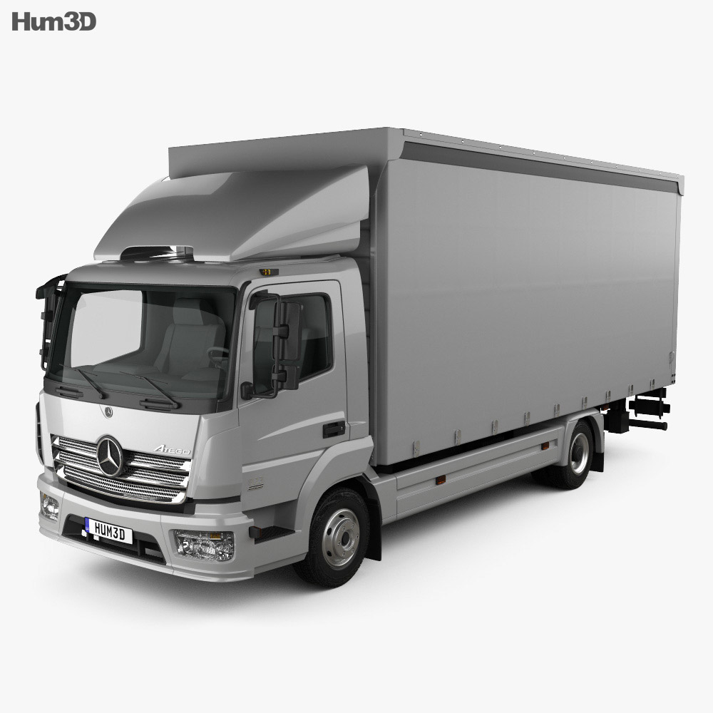Mercedes-Benz Atego Box Truck 2016 Modello 3D