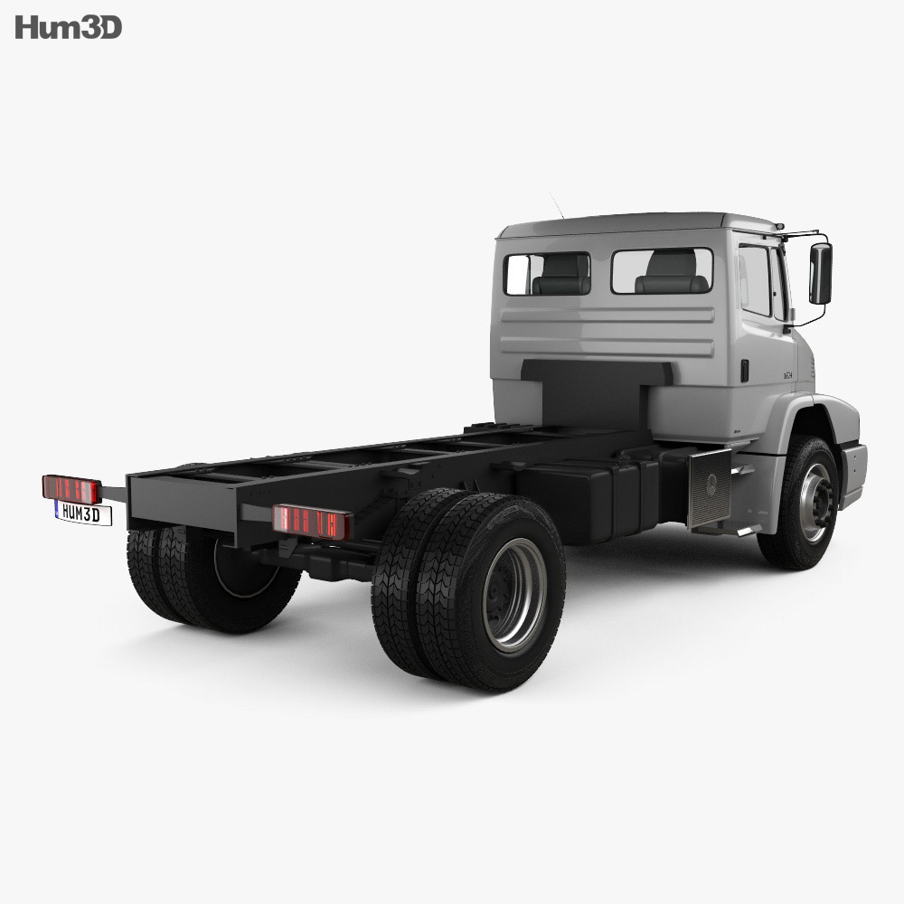 Mercedes-Benz Atron Chassis Truck 2016 3d model back view