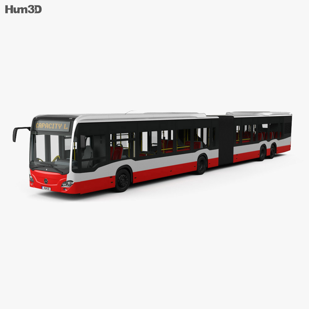 Mercedes Benz Capacity L 5 Door Bus With Hq Interior 2014 3d Model