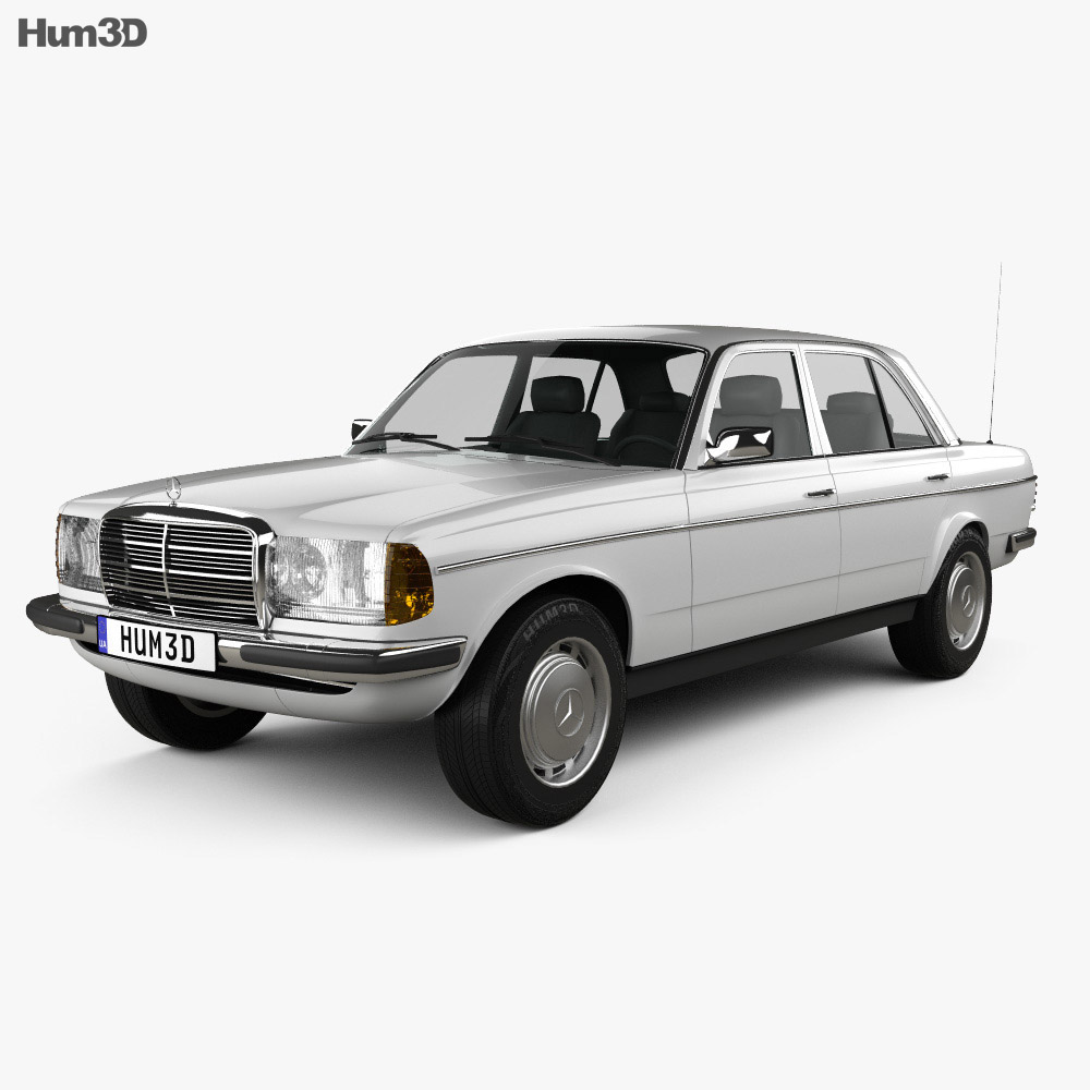 Mercedes-Benz W123 sedan 1975 3D-Modell
