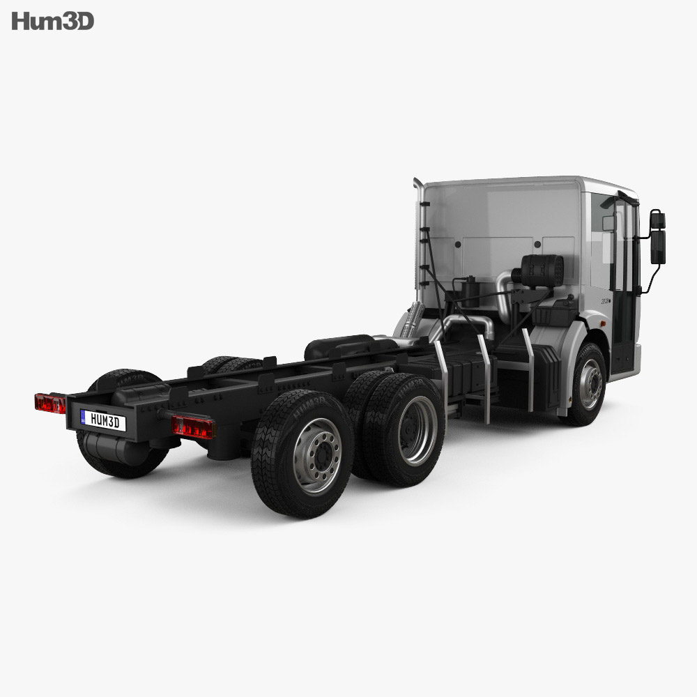 Mercedes-Benz Econic Chassis Truck 2014 3d model back view