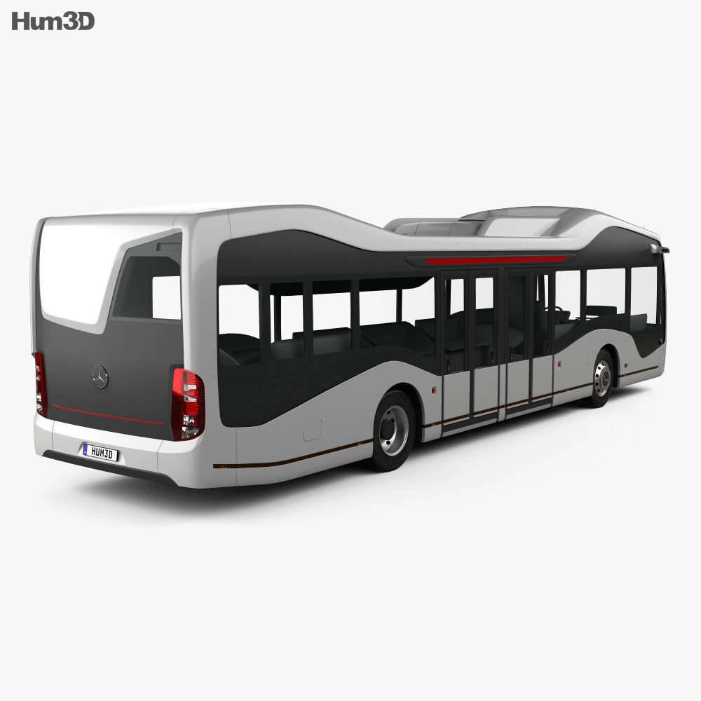 Mercedes-Benz Future 公共汽车 2016 3D模型 后视图