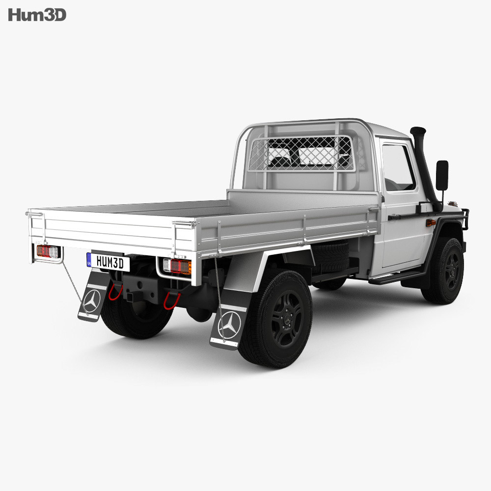 Mercedes-Benz G-class (W463) Single Cab Alloy Tray 2020 3d model back view