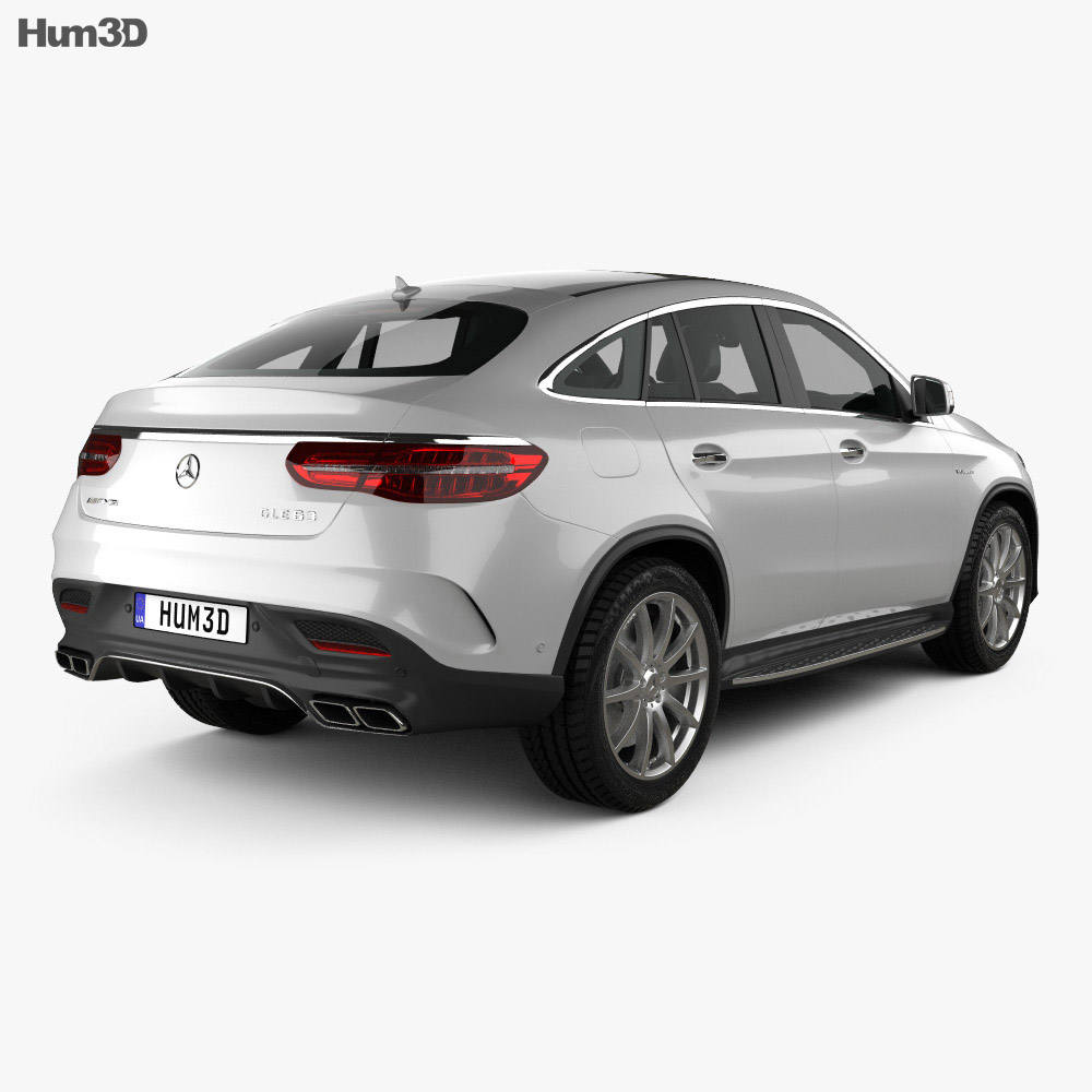 Mercedes-Benz GLE-class (C292) Coupe AMG 2017 3d model back view