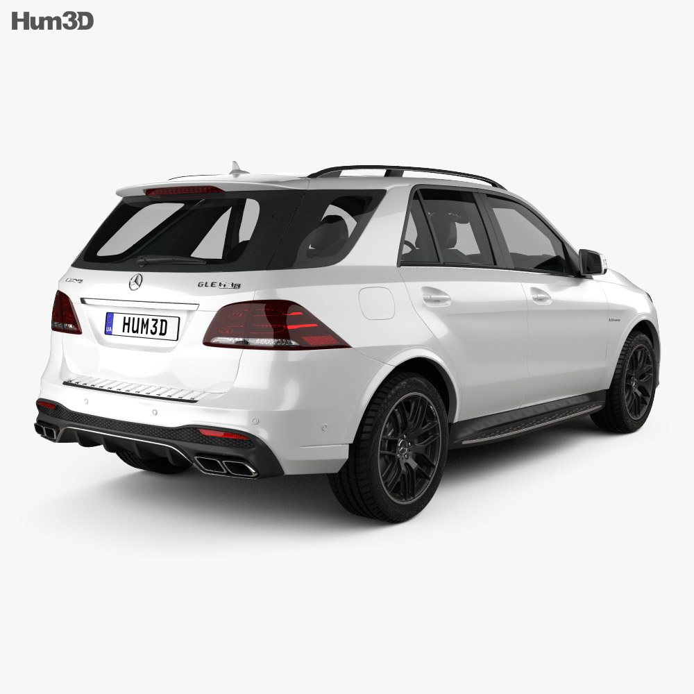 Mercedes-Benz GLE-class (W166) AMG 2017 3d model back view