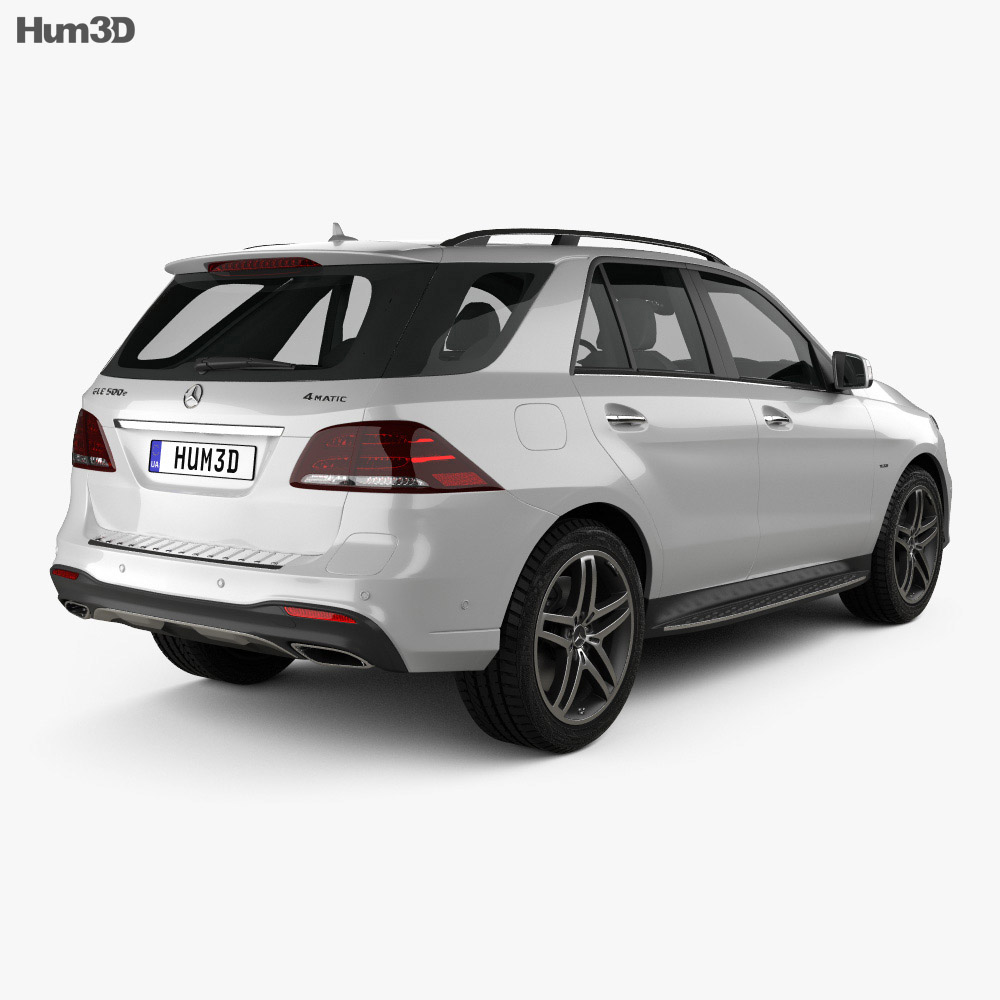 Mercedes-Benz GLE-class (W166) AMG Line 2017 3d model back view