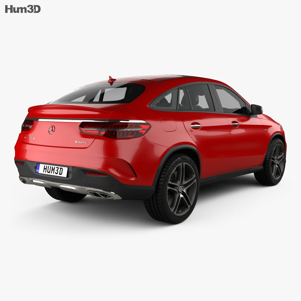 Mercedes-Benz GLE-class AMG Line coupe 2017 3d model back view