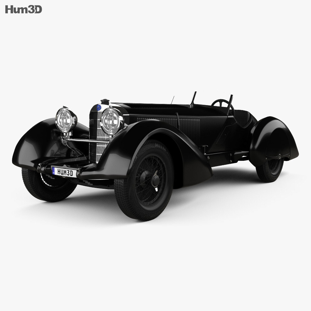 Mercedes-Benz 710 SSK Trossi ロードスター 1930 3Dモデル