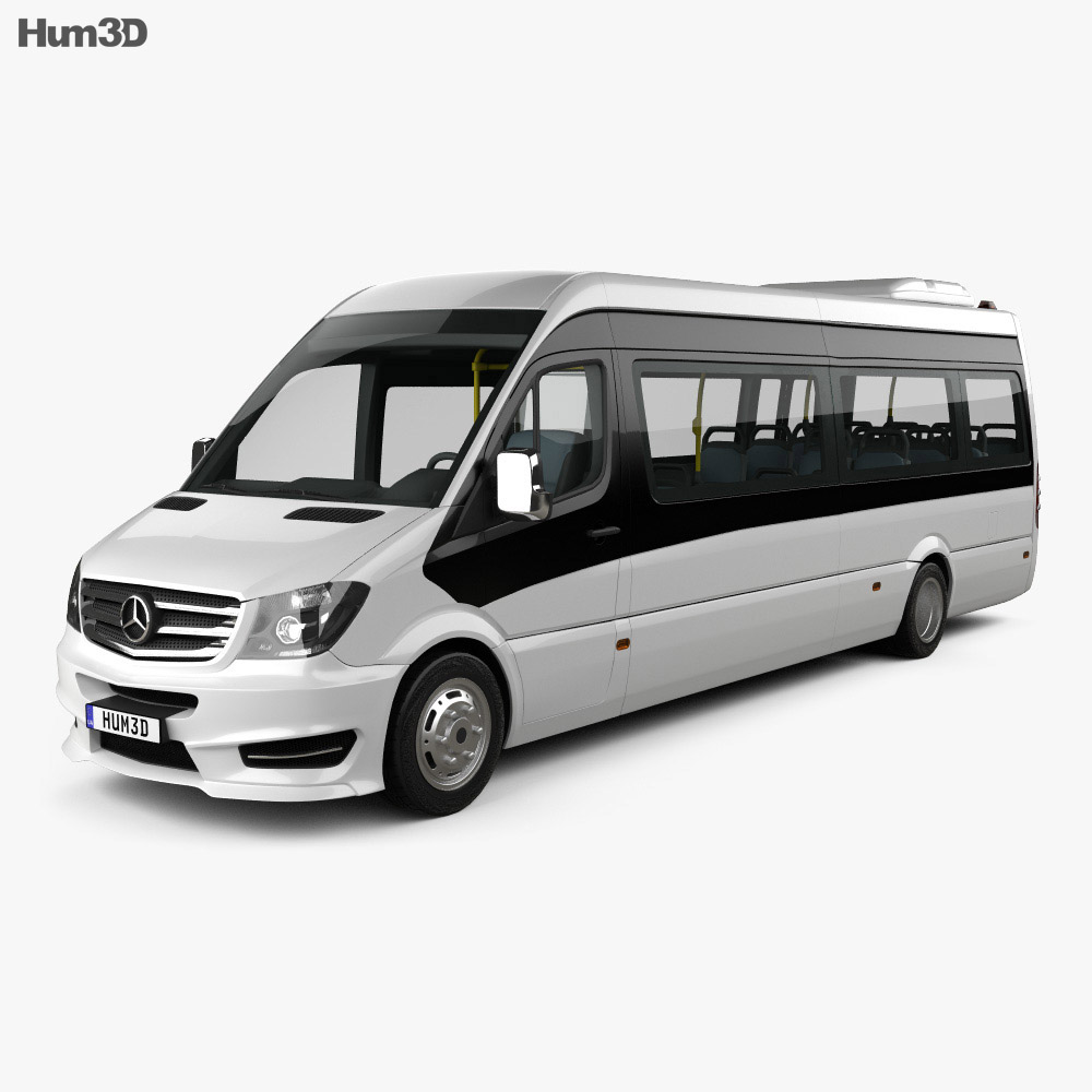 Mercedes-Benz Sprinter CUBY City Line Long Bus 2016 3D model - Vehicles on  Hum3D