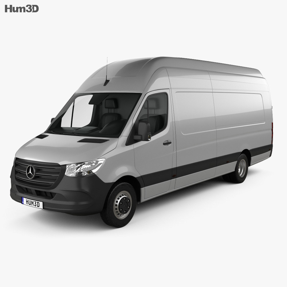 Mercedes-Benz Sprinter 厢式货车 L4H3 2019 3D模型