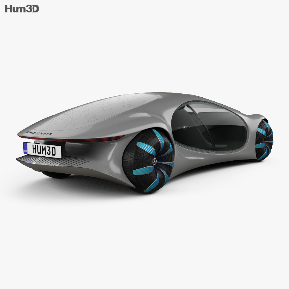 Mercedes-Benz Vision AVTR 2021 3D-Modell Rückansicht