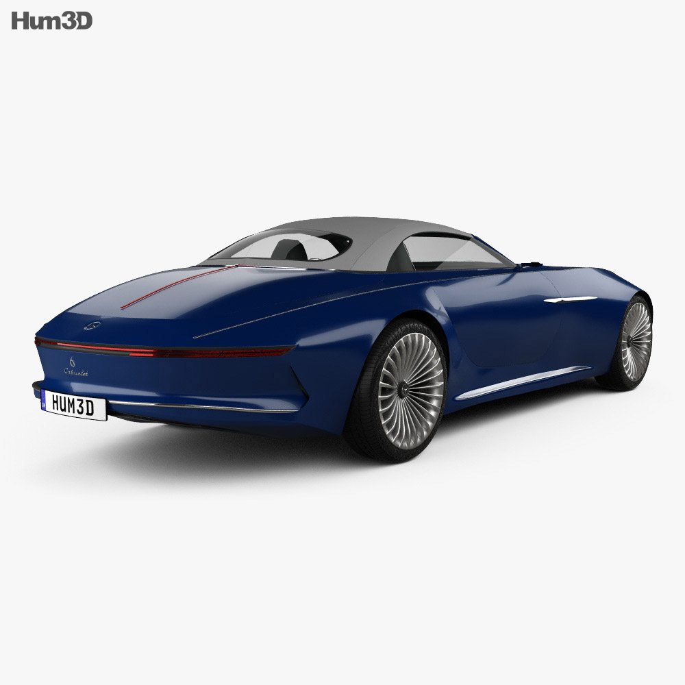 Mercedes-Benz Vision Maybach 6 cabriolet 2017 3d model back view
