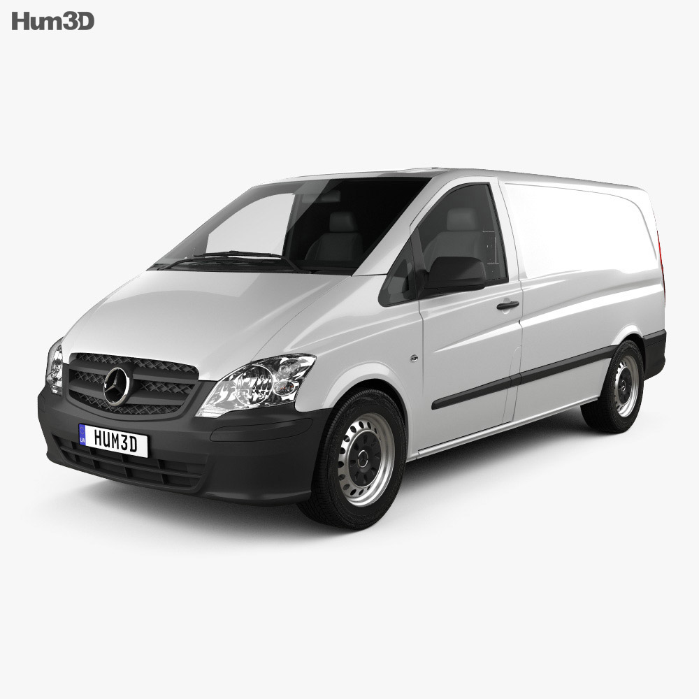 Mercedes Benz Vito W639 Panel Van Long 2011 3d Model