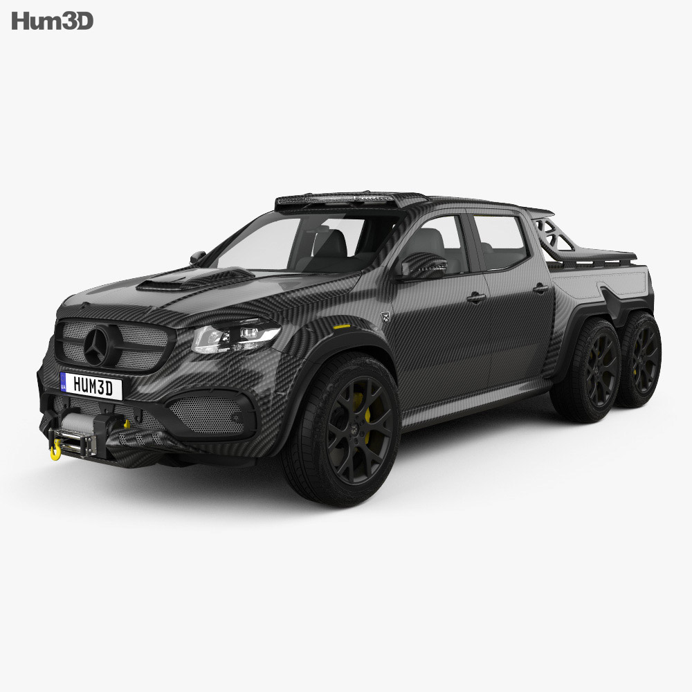 Mercedes-Benz X级 Carlex EXY Monster X 6X6 2022 3D模型