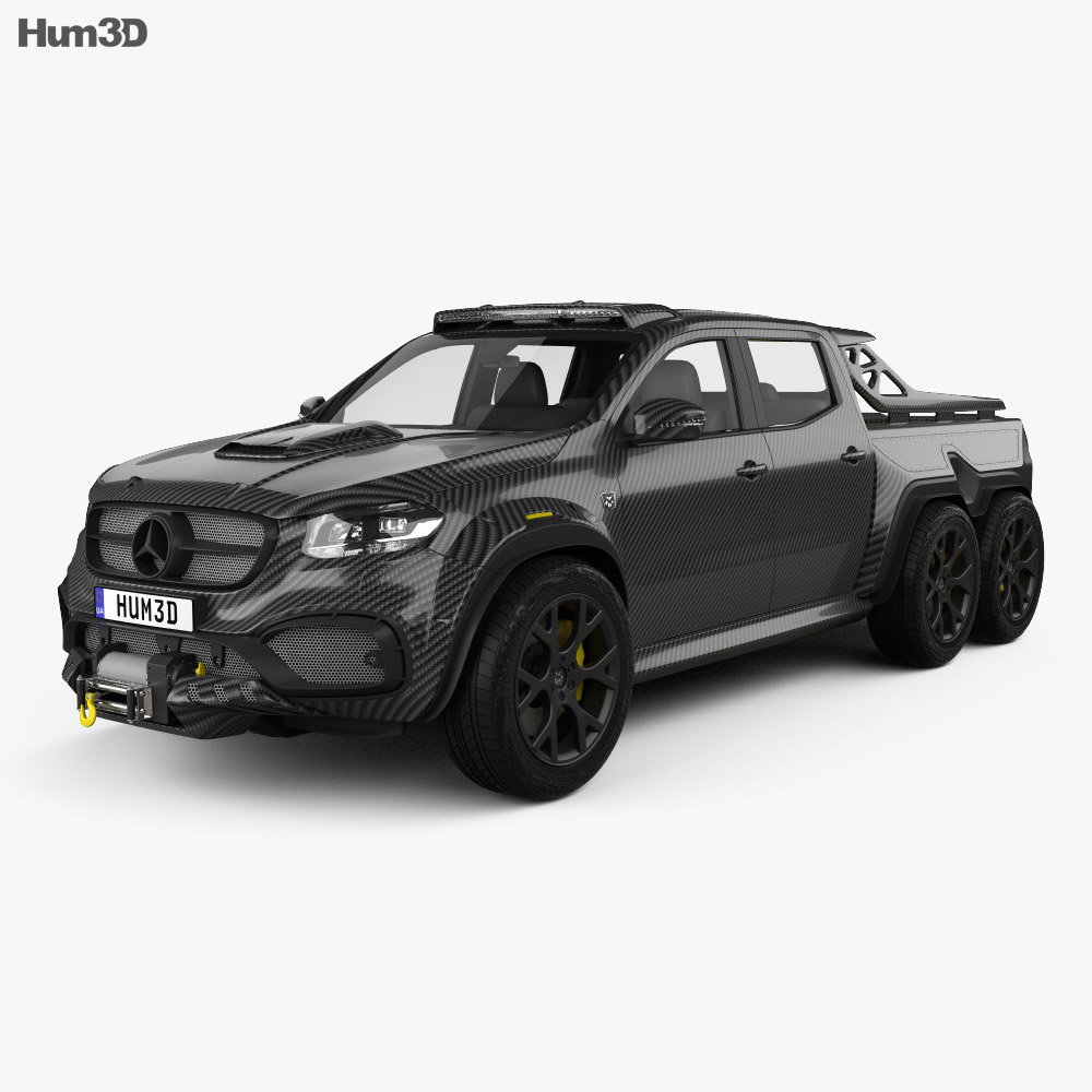 Mercedes Benz X Class Carlex Exy Monster X 6x6 2019 3d Model