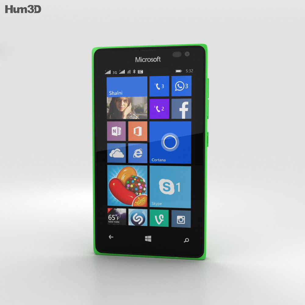 Microsoft Lumia 435 Green 3d model