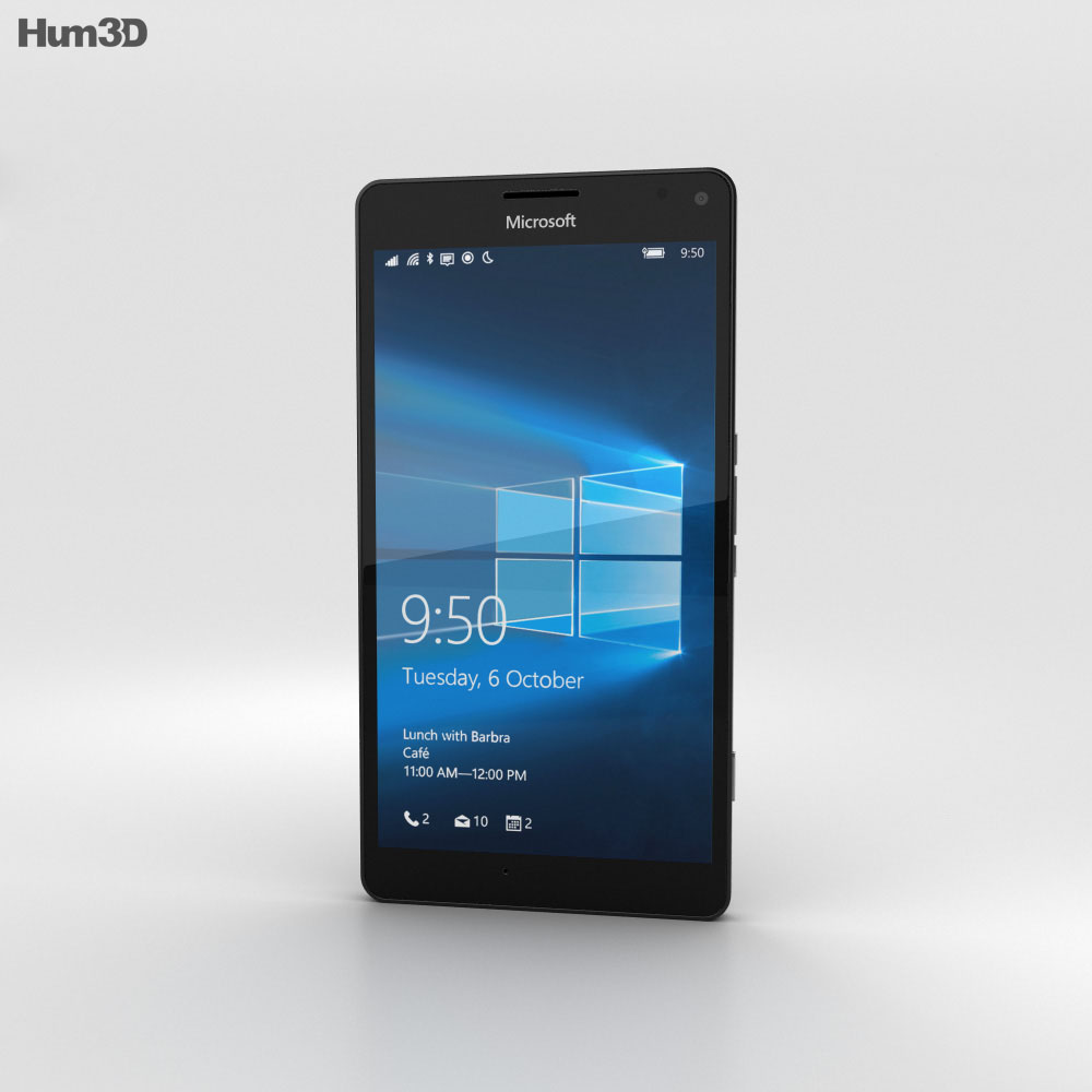 Microsoft Lumia 950 XL Black 3d model
