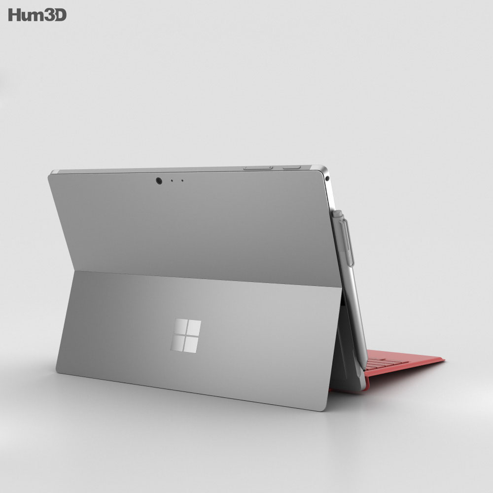 Microsoft Surface Pro 4 Red 3D-Modell