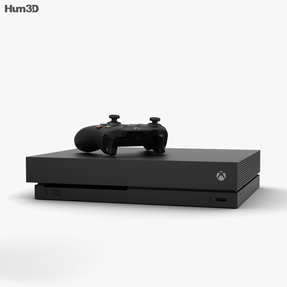 Microsoft Xbox One X 3D模型- 电子产品on Hum3D