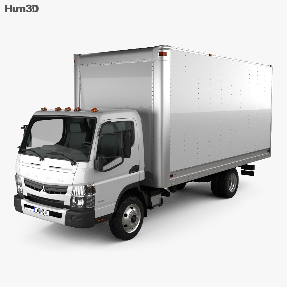 Mitsubishi Fuso Box Truck 2016 3d model