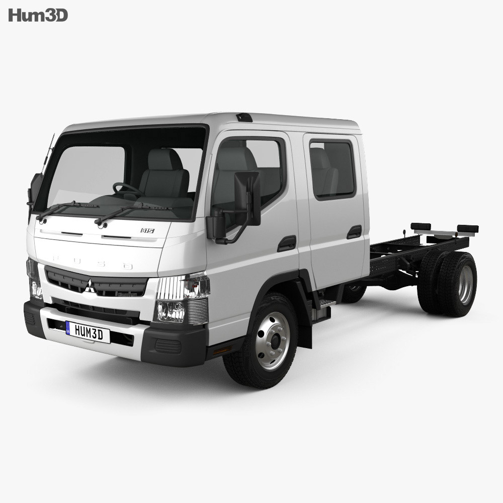 Mitsubishi Fuso Canter 815 Wide Crew Cab Chassis Truck 2019 3d model