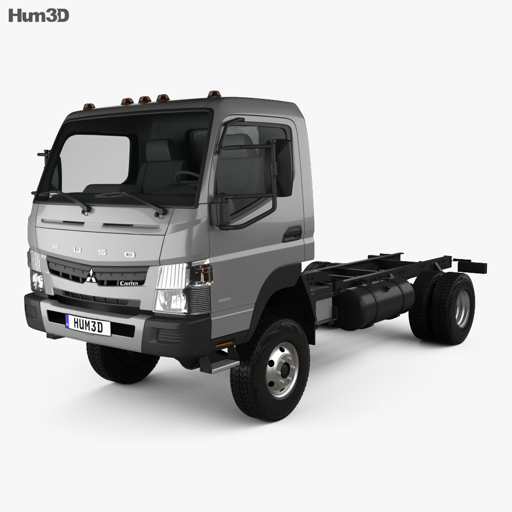 Mitsubishi Fuso Canter Chassis Truck 2016 3D model - Vehicles on Hum3D