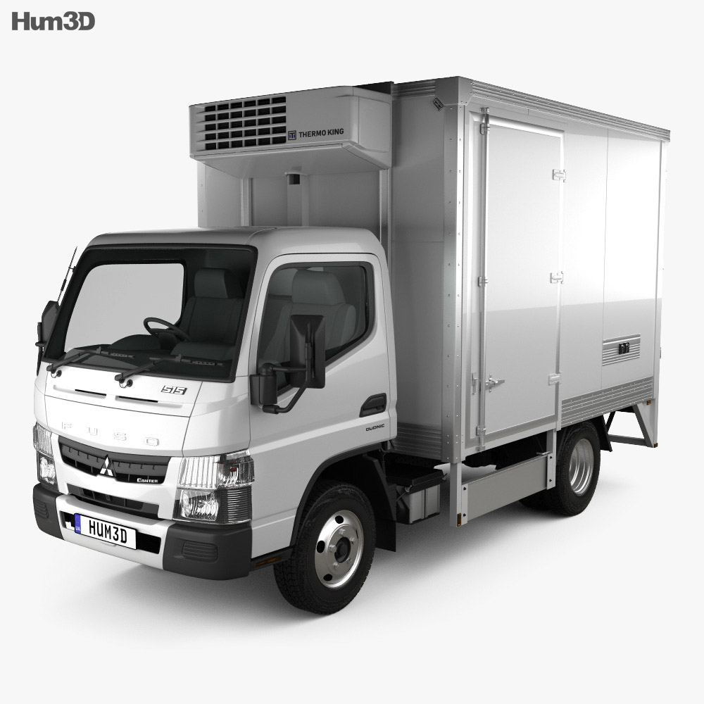 Mitsubishi Fuso Canter City Cab Refrigerator Truck 2020 3d model