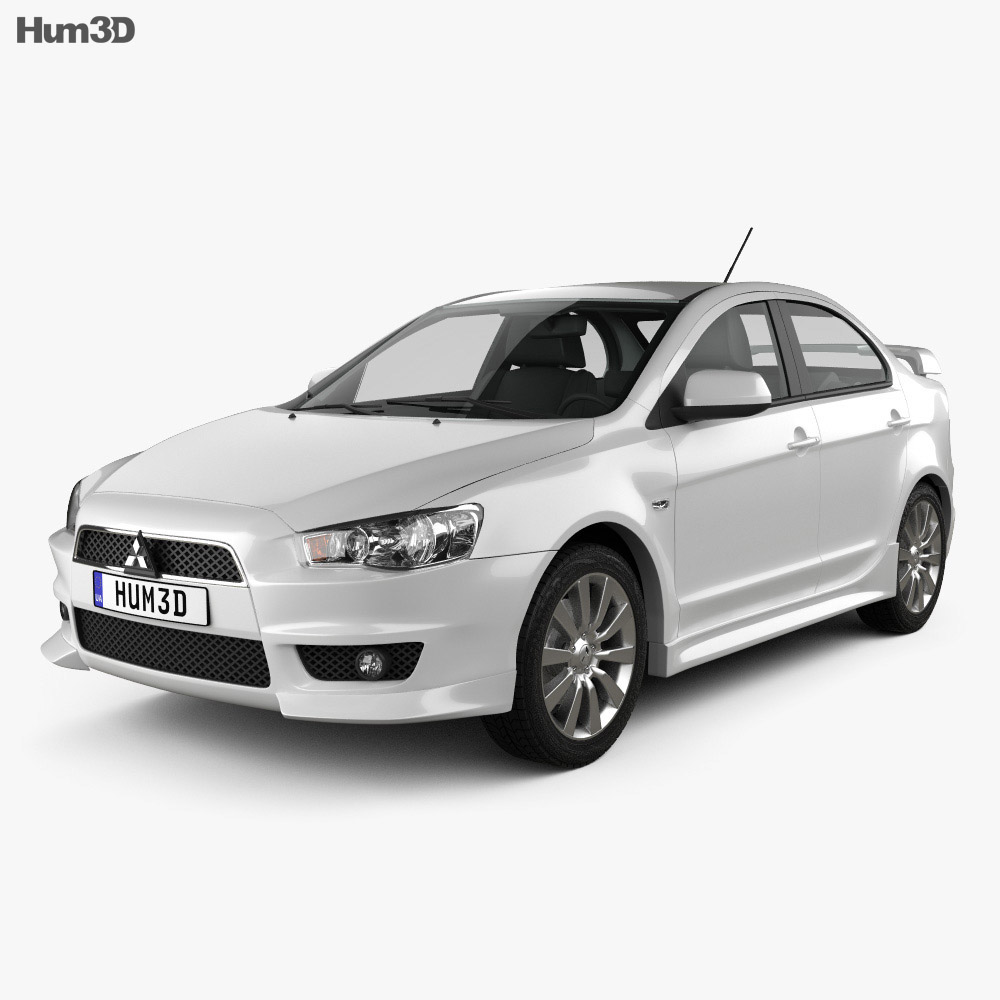 Mitsubishi Lancer sedan 2014 3d model