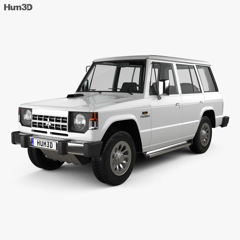 Mitsubishi Pajero (Montero) Wagon 1991 3D model - Vehicles on Hum3D