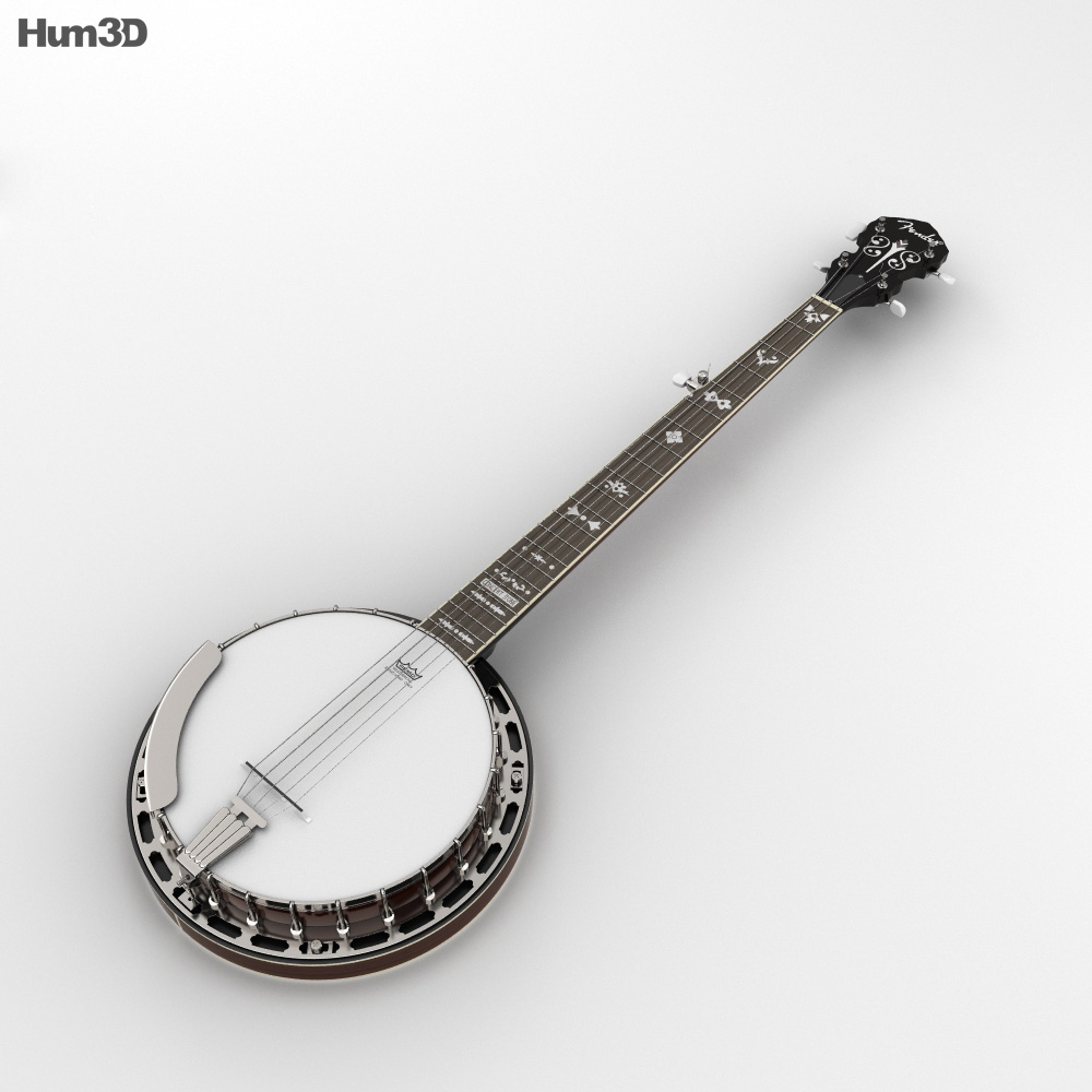 Banjo 3D model Life and Leisure on Hum3D