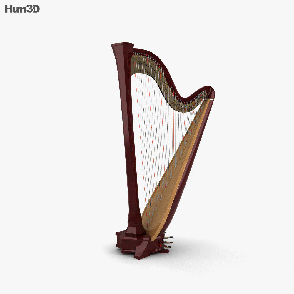 Harfe 3D-Modell