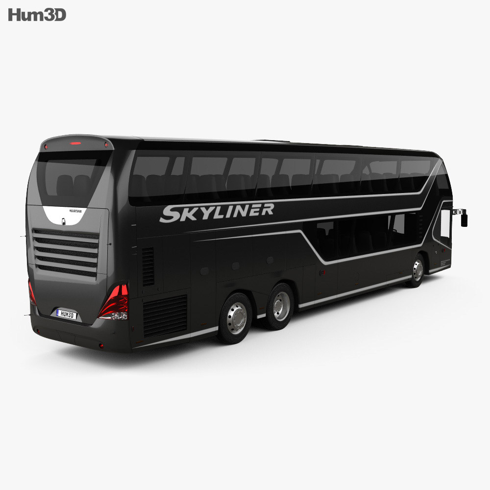 Neoplan Skyliner bus 2015 3d model back view