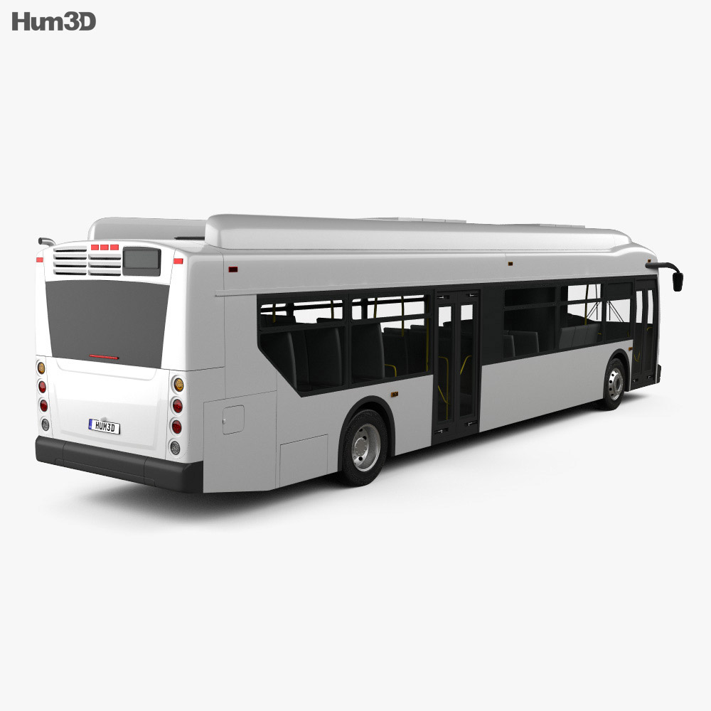 New Flyer Xcelsior bus 2016 3d model back view