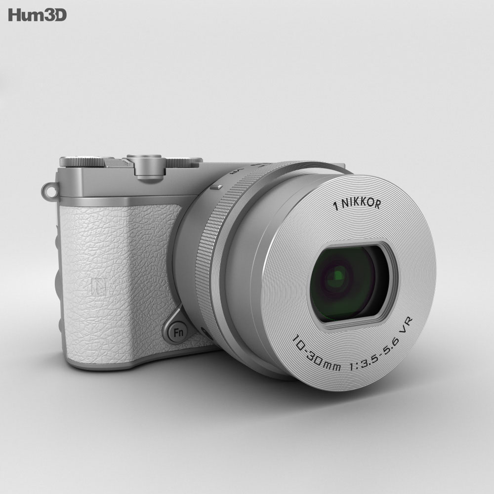 Nikon 1 J5 Blanco Modelo 3D