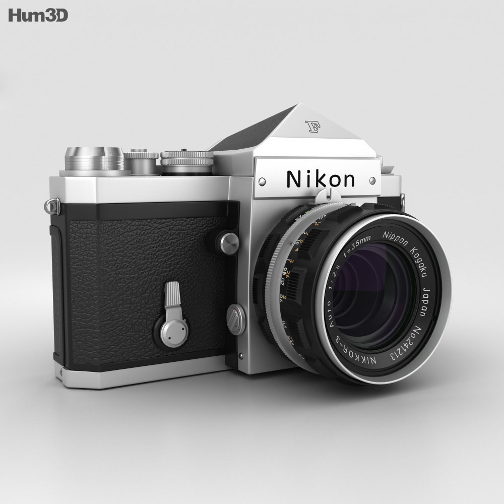 Nikon F Silver 3D模型- 电子产品on Hum3D