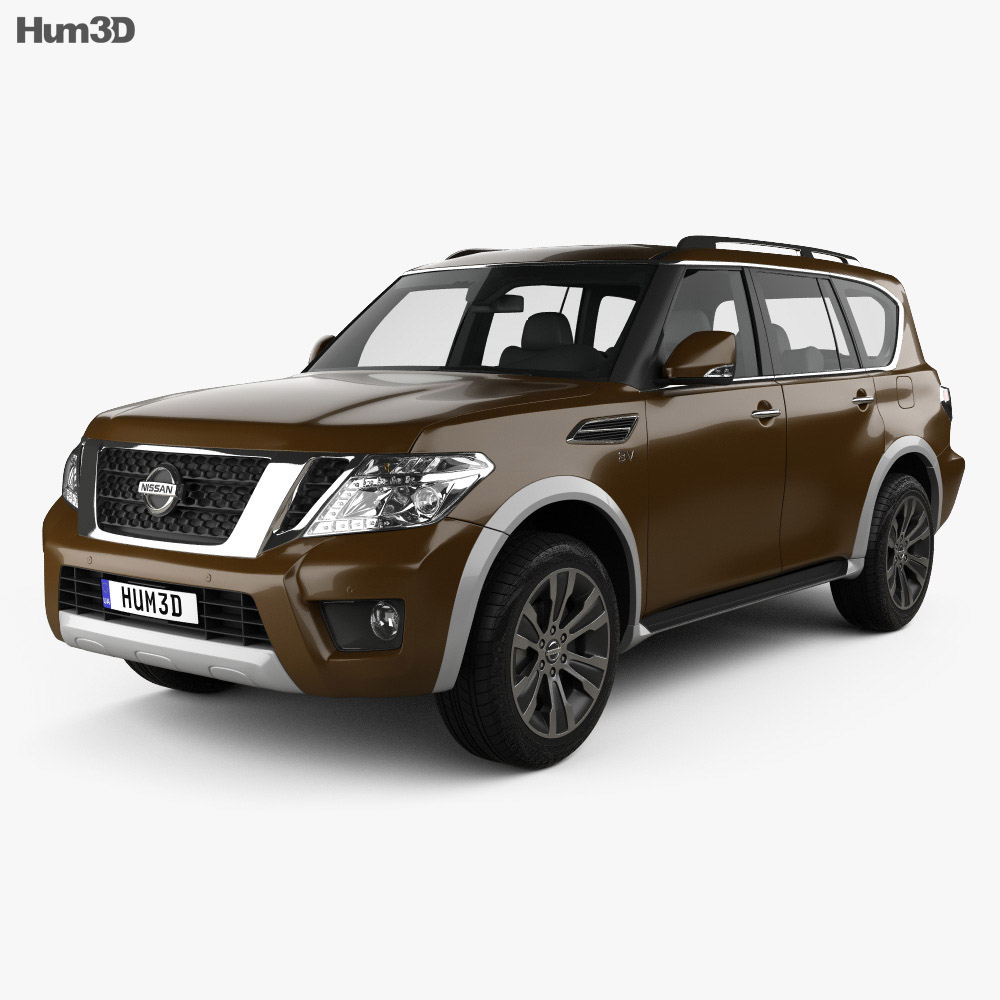 Nissan Armada 2017 3D model - Vehicles on Hum3D