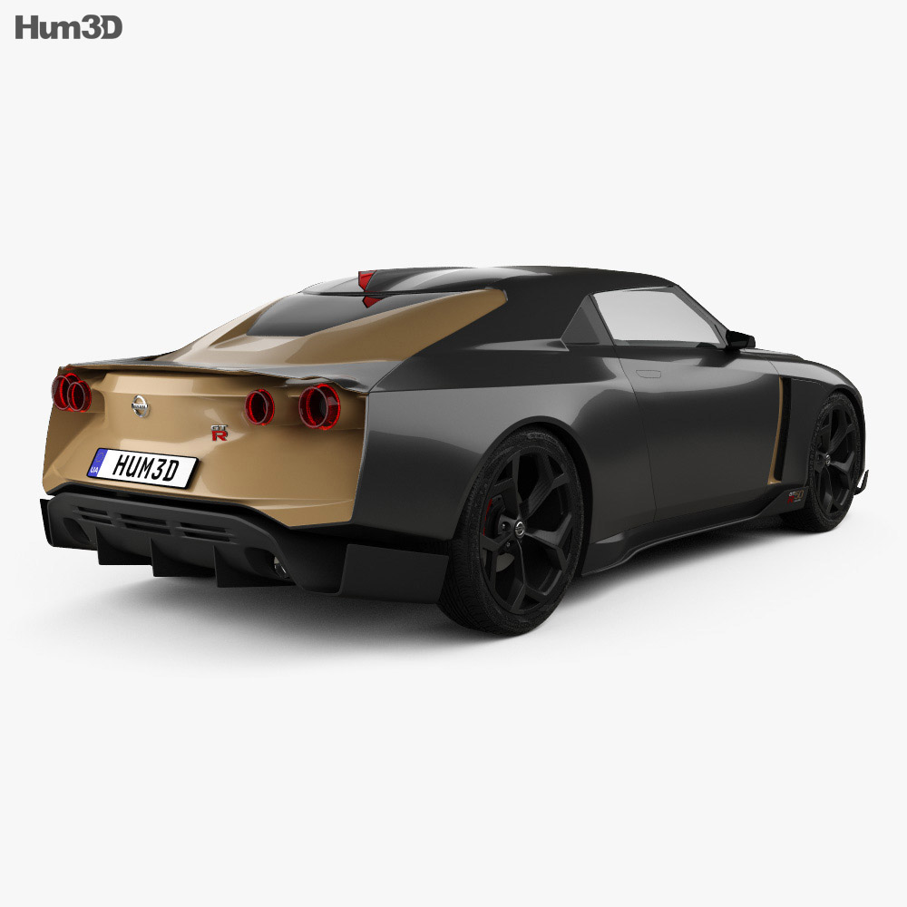 Nissan GT-R50 2019 3d model back view