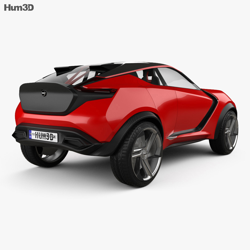 Nissan Gripz 2017 3D模型 后视图