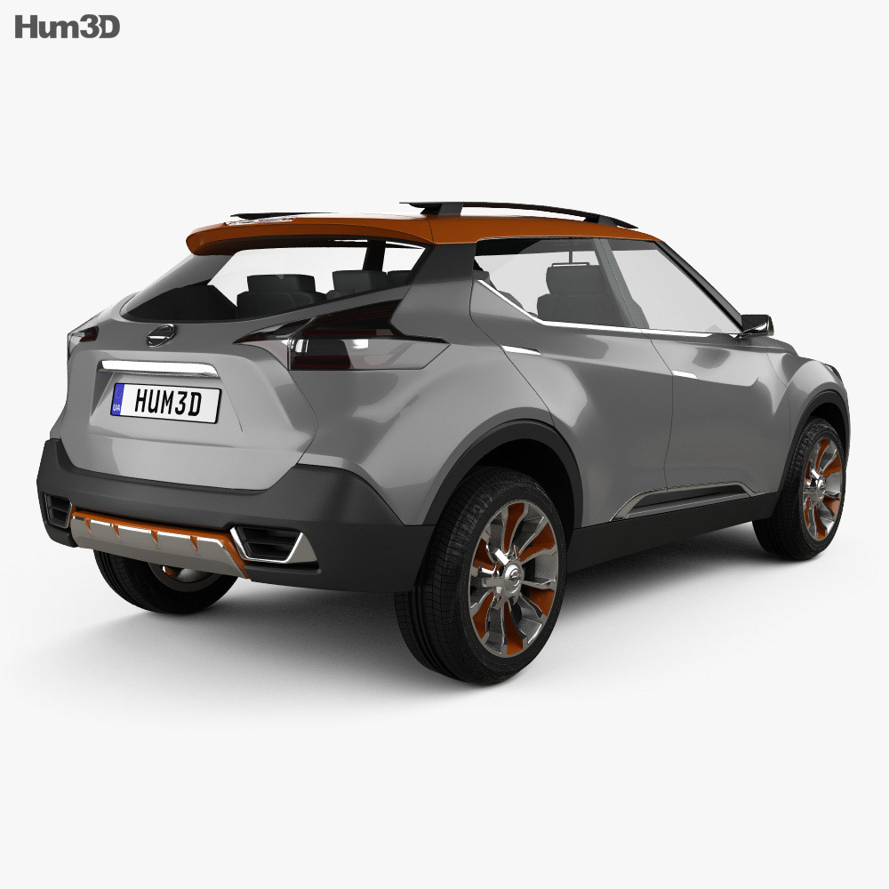 Nissan Kicks Concept 2014 3d model back view